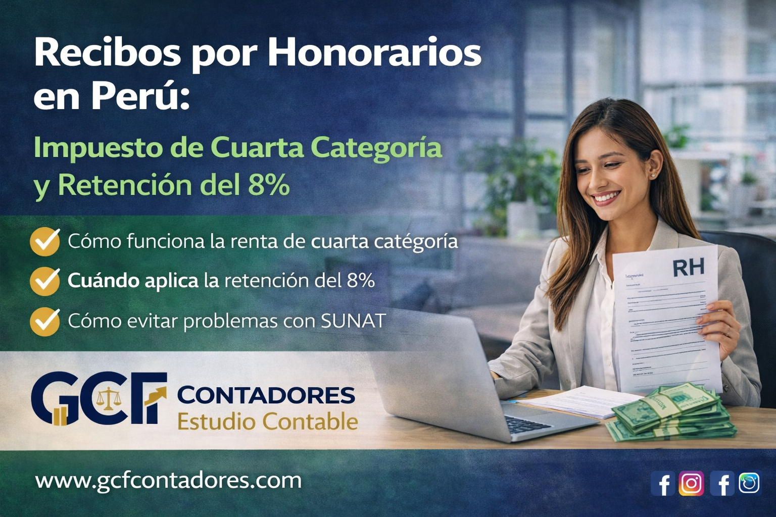Renta de cuarta categoría 2026: cuánto pagarás y cómo evitar el 8%