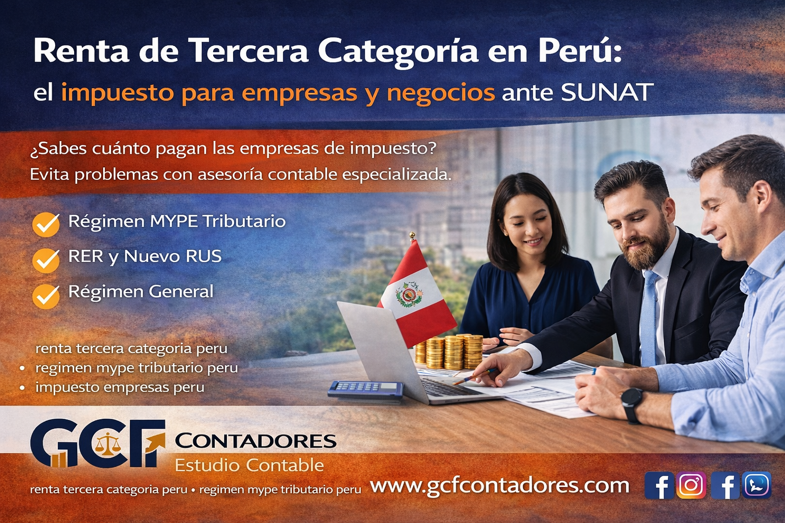 Renta de Tercera Categoría en Perú: el impuesto que pagan las empresas y negocios ante SUNAT