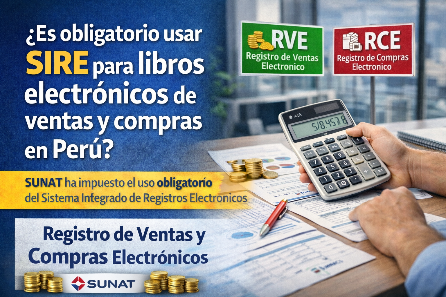 ¿Es obligatorio usar SIRE para libros electrónicos de ventas y compras en Perú?